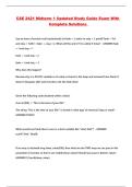 CSE 2421 Midterm 1 Updated Study Guide Exam With Complete Solutions 