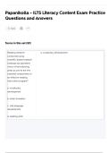 Papanikolla - ILTS Literacy Content Exam Practice Questions and Answers