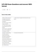 ILTS 305 Exam Questions and Answers 100&percnt; Solved