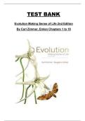 Evolution&colon; Making Sense of Life &lpar;2nd Edition&comma; Carl Zimmer & Douglas Emlen&rpar; Test Bank &ndash; Complete Exam Questions and Answers for Chapters 1&ndash;18