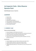 An Inspector Calls &ndash; Ultimate GCSE Revision Pack