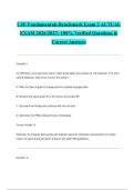 CJE Fundamentals Benchmark Exam 2 ACTUAL EXAM 2026&sol;2027&colon; 100&percnt; Verified Questions & Correct Answers