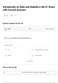 Introduction to Data and Statistics with R &vert; Exam with Correct Answers