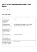 ISS 215 Exam Questions and Answers 100&percnt; Correct