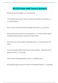 ISS 215 Exam with Correct Answers