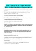 WGU C810 ACTUAL EXAM 2026&sol;2027&colon; 100&percnt; Verified Questions & Correct Answers