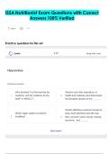 ISSA Nutritionist Exam Questions with Correct  Answers 100&percnt; Verified