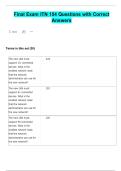Final Exam ITN 154 Questions with Correct  Answers
