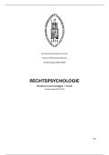 Samenvatting rechtspsychologie &lpar;notities les &plus; boek&rpar;