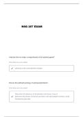 NSG 207 EXAM 8 QUESTIONS AND VERIFIED ANSWERS