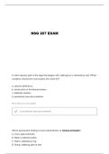 NSG 207 TEST 3 NCLEX QUESTIONS AND VERIFIED ANSWERS