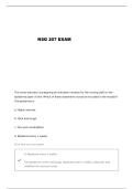 NSG 207 EXAM 2 NCLEX QUESTIONS AND VERIFIED ANSWERS