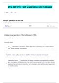 JFC 200 Pre-Test Questions and Answers