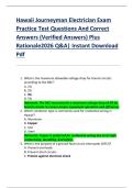 Hawaii Journeyman Electrician Exam  Practice Test Questions And Correct  Answers &lpar;Verified Answers&rpar; Plus  Rationale2026 Q&A&vert; Instant Download  Pdf   1&period; What is the maximum allowable voltage drop for branch circuits  according to the NEC&quest;
