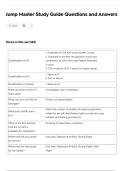 Jump Master Study Guide Questions and Answers