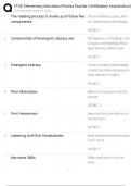 FTCE Elementary Education &sol; Florida Teacher Certification Exam &sol; 2025 Study Guide &sol; Score 100&percnt; &sol; Test Bank