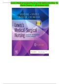 Test Bank for Lewis Medical-Surgical Nursing&colon; Assessment and Management of Clinical Problems &lpar;12th Edition&rpar; by Harding & Kwong &ndash; Complete Exam-Style Questions with Verified Answers