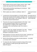 Laboratory Animal Medicine Exam with Correct Answers 