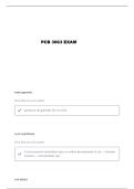 PCB 3063 EXAM 1 REVIEW QUESTIONS AND VERIFIED ANSWERS