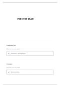 PCB 3063 EXAM 1 FSU QUESTIONS AND VERIFIED ANSWERS