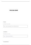PCB 3063 EXAM 1 QUESTIONS AND VERIFIED ANSWERS