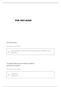 PCB 3063 UCF FINAL EXAM QUESTIONS AND VERIFIED ANSWERS