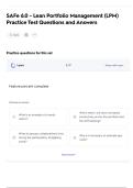 SAFe 6&period;0 - Lean Portfolio Management &lpar;LPM&rpar; Practice Test Questions and Answers