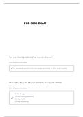 PCB 3063 EXAM 4 QUESTIONS AND VERIFIED ANSWERS