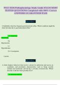 WGU D236 Pathophysiology Exam Study Guide NEWEST 2026 &vert; Most Tested Questions & Verified Correct Answers &vert; 100&percnt; Guaranteed Pass &vert; Graded A&plus;