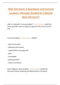 NSG 533 Exam 3 Questions and Correct  answers &vert;Already Graded A&plus;&vert;&vert;Brand  New Version&excl;&excl;&excl; 