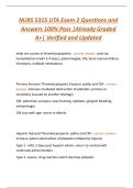 NURS 5315 UTA Exam 2 Questions and  Answers 100&percnt; Pass &vert;Already Graded  A&plus;&vert; Verified and Updated 