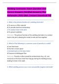 Welding Contractor Exam Question And  Correct Answers &lpar;Verified Answers&rpar; Plus  Rationales 2026 Q&A &vert;Instant Download Pdf 