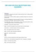 CMI-3358 LEO EKO QUESTIONS AND ANSWERS
