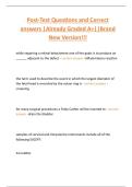 Post-Test Questions and Correct  answers &vert;Already Graded A&plus;&vert;&vert;Brand  New Version&excl;&excl;&excl; 