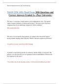 NSGD 2256 AHA Final Exam 2026 Questions and Correct Answers Graded A&plus; &lpar;Pace University&rpar;