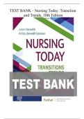 Nursing Transition and Trends&colon; Reality Shock&comma; Professional Development&comma; and NCLEX-RN Preparation &lpar;10th Edition Test Bank&rpar;