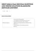 NR547 Midterm Exam 2025 EXAM QUESTIONS AND VERIFIED SOLUTIONS &vert;ELABORATED &DETAILED ANSWERS&excl;&excl;