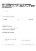 NSC 170C1 Exam One &lpar;2025&sol;2026&rpar; Updated&colon; EXAM QUESTIONS WITH ACCURATE ANSWERS &vert; GET IT RIGHT&excl;&excl;