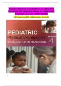 Pediatric Physical Examination&colon; An Illustrated Handbook &ndash; Test Bank &lpar;All Chapters&rpar; &vert; Karen G&period; Duderstadt & Victoria F&period; Keeton&comma; 4th Edition Complete Questions&comma; Answers&comma; and Rationales &vert; A&plus; Grade