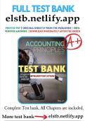 Accounting Principles &ndash; 14th Edition by Weygandt &ndash; Full Chapter Test Bank with Practice Questions and Answers