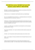 HSC 4500 final review&sol; HSC4500 Final Exam With complete solution RATED A&plus; NEW EDITION 