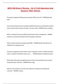 INFO 360 Exam 2 Review - Ch&period; 6&comma;7&comma;8&comma;9 Questions And Answers 100&percnt; Solved 