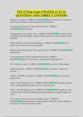 NOCTI Prep Exam UPDATED ACTUAL  QUESTIONS AND CORRECT ANSWERS