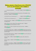 Biology semester 2 Final Exam review UPDATED  ACTUAL QUESTIONS AND CORRECT  ANSWERS