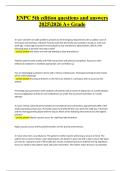 ENPC 5th Edition Exam &vert; Verified Questions & Correct Detailed Answers &vert; Latest A&plus; Grade &vert; 2025&sol;2026 Edition