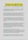 PTK Practice Exam 1 UPDATED ACTUAL  QUESTIONS AND CORRECT ANSWERS