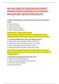 NBC Exam Study Guide and Practice Questions