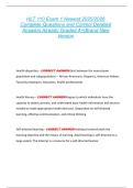 HLT 110 Exam 1 Newest 2025&sol;2026  Complete Questions and Correct Detailed  Answers Already Graded A&plus;&vert;Brand New  Version 