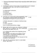 Arkansas Real Estate Practice Exam Questions With 100&percnt; Correct Answers&vert; Verified 