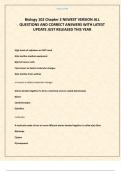 Biology 102 Chapter 2 NEWEST VERSION ALL QUESTIONS AND CORRECT ANSWERS WITH LATEST UPDATE JUST RELEASED THIS YEAR